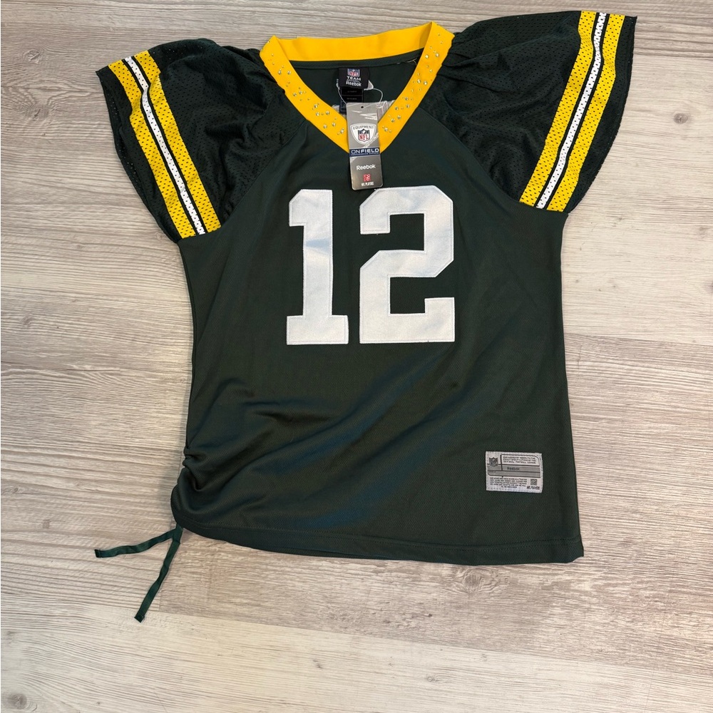 Youth Large Aaron Rodger’s Green Bay Packers Fits Women Size small/x small NWT